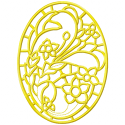 Flowers And Tree Embroidery Design 5
